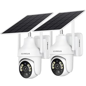 SEHMUA 2K Solar Outdoor Security Ca...