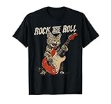 Photo Gallery rock and roll - gatto chitarra vintage rock maglietta Photo Gallery rock and roll - gatto chitarra vintage rock maglietta