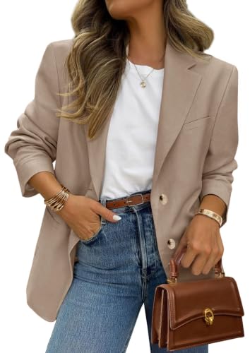 PRETTYGARDEN 2026 Blazers for Women Business Casual,Camel,M