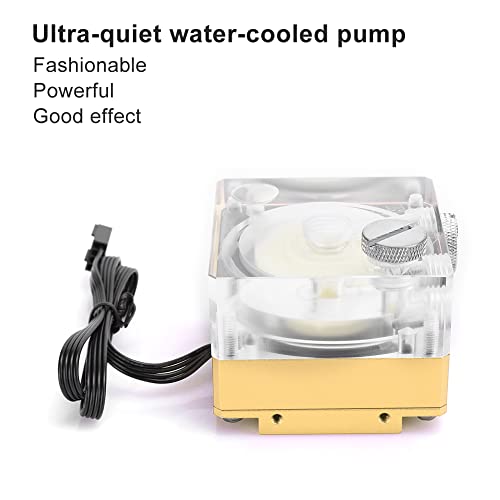 Enfriador de agua de aluminio acrílico Cocoarm DC12V para constructores de PC 4
