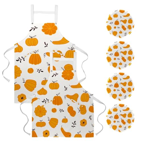 Tablier de cuisine pour restaurant et bistrot avec 4 broches incluses