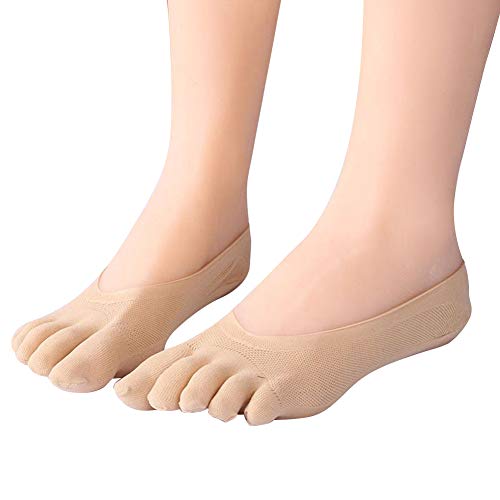 Dheera Running Five Fingers Invisible Liner Boat Cotton Ankle Toe Socks for Women Ladies