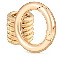 8 Pièces Mousqueton Porte Clé, Mousqueton Sac A Main, Alliage De Zinc Gris Noir Animaux Crochets