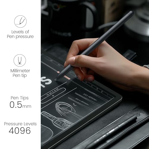 V-Pen EMR Stylus Remarkable 2 Bolígrafos De Repuesto Con Borrador Digital 5 Puntas Sensibilidad De Nivel De Presion 4096 Y Rechazo De Palma
