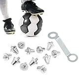 Photo Gallery gaderth 12 borchie per scarpe da calcio, tacchetti da 11 mm e 12 mm, borchie a vite, in lega di alluminio, tacchetti da calcio, borchie in metallo per interni ed esterni, scarpe da adulto, colore Photo Gallery gaderth 12 borchie per scarpe da calcio, tacchetti da 11 mm e 12 mm, borchie a vite, in lega di alluminio, tacchetti da calcio, borchie in metallo per interni ed esterni, scarpe da adulto, colore