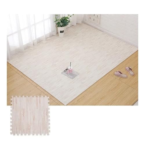 Esterilla Fitness Puzzle Alfombra de espuma for suelo de rompecabezas de grano de madera: tapete de empalme impermeable y antideslizante for un tapete de juego seguro y cómodo for niños de 30*30cm Par