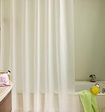 UFRIDAY Eco-Friendly Water-Repellent Shower Curtain Liner PEVA with Reinforced Metal Grommets, 18 Gauge Bathroom Curtain Small Size Mildew-Free Non-Toxic, 36 inch by 72 inch, Semi-Transparent