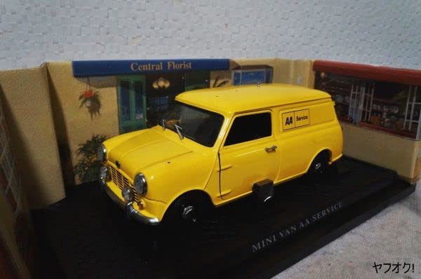 ミニカー Mini Van AA Service 1/18 1:18 Amazon | 京商 MINI VAN AA SERVICE 1/18 ミニカー ミニ バン イエロー