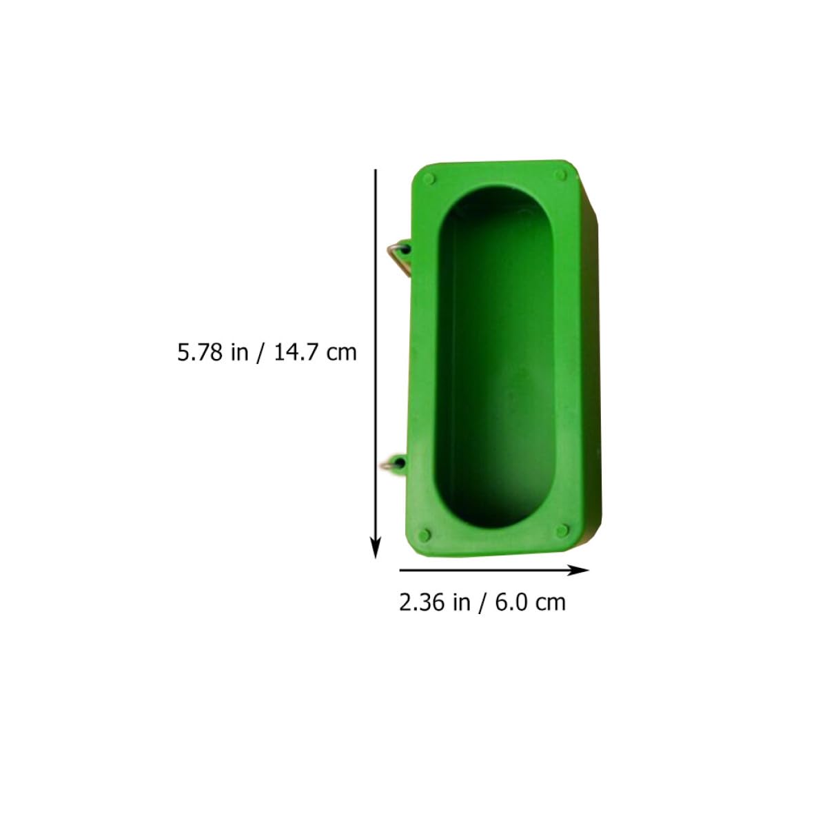 Mangeoires à Oiseaux Faciles à Nettoyer et Remplir Lot de 12 en Plastique Vert pour Perruches et Petits Oiseaux en Cage