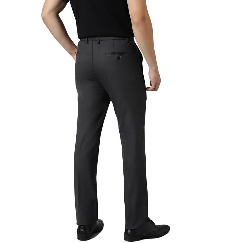 Image of SUBTRACT Slim-Fit Stretchable Lycra Formal Pants for Men with Flexible Waistband | Stylish Men's Wear Trousers for Office or Party |Dress Trouser Pant