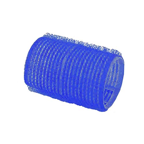 COIPRO Lot de 12 bigoudis Velcro Bleu 60 mm Diamètre 40 mm