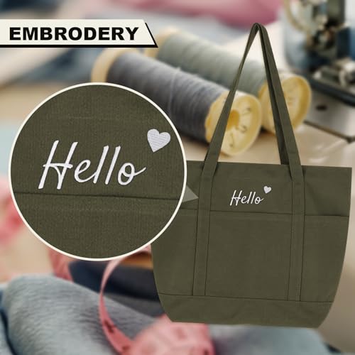 Bolso tote personalizable de lona gruesa Muka, con logo personalizado y asa para hombro miniatura 3