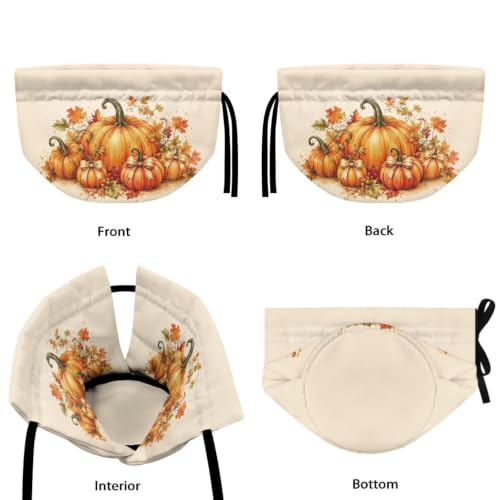 Image of Fall Bow Print Tea Cosy for Kitchen Pumpkin Print Insulated Tea Pot Dust Cover for Home Keep Warm Teapot Cover for Party Kitchen Tabletop Decor Gift for Friends