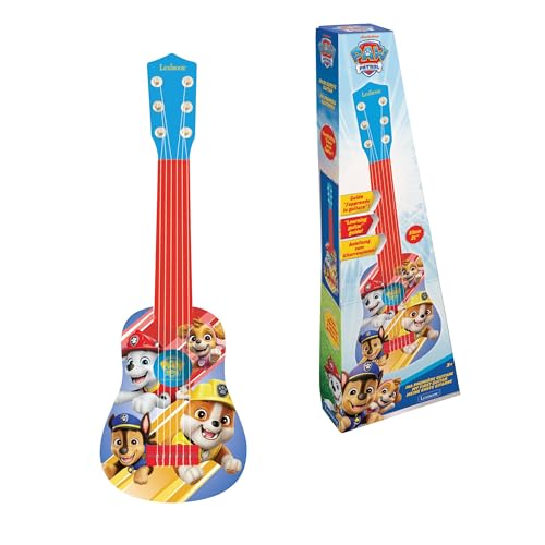 Lexibook La Pat'Patrouille Chase, Ma première Guitare, 6 Cordes en Nylon, 53 cm, Guide Inclus, Bleu/Rouge, K200PALXB