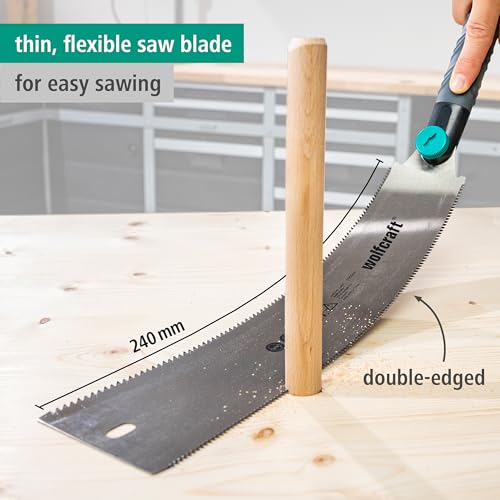 wolfcraft Japanese Saw, 240 mm 6951000 For sawing wood and plastic with ease ideal for baseboards