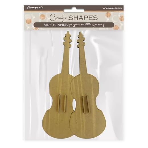 Stamperia - Formas artesanales para álbumes de recortes, álbumes, tarjetas y diarios de balas, decoración con papeles y pintura, perfecto para aficiones, manualidades y regalos (música - violín) (3