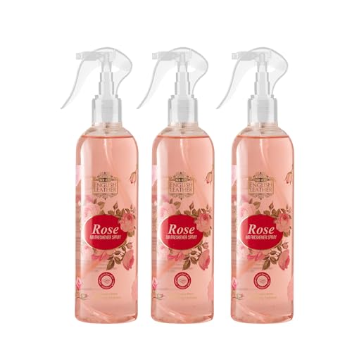 Image of Next Care English Leather Rose Air Freshener Spray for Home, Car & Office - 200 ml (Pack of 3) | Long Lasting Room Freshener | Gas-Free Deodorizer for Indoor Spaces | Family Value Pack