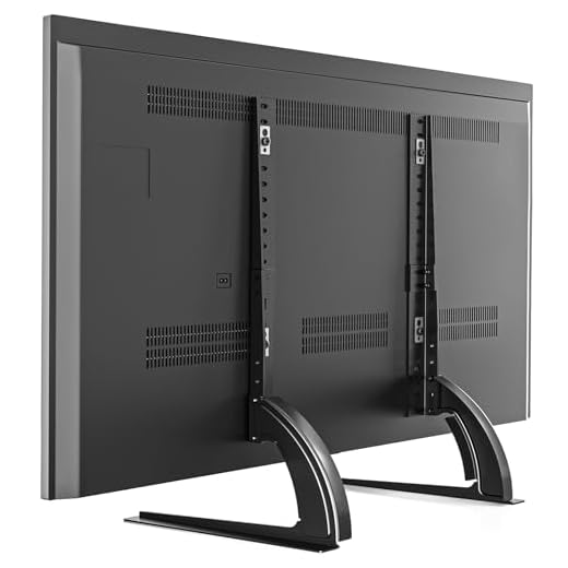 5Rcom TV Stand Mount, Universal TV Stand Tabletop for 22 to 65 inch Plasma LCD LED Flat Screen TVs, TV Legs, Holds up to 88lbs, Max VESA 800 x 500mm, Height Adjustable TV Base,