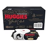 Huggies Black Label Toallitas Húmedas para Bebé, Caja con 448 piezas (8 Paquetes de 56 toallitas c/u)