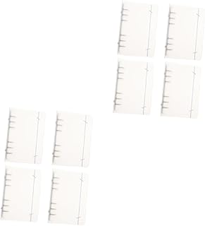 TEHAUX 8 Peças Capa Protetora Protetor De Diário Protetor De Livro De Plástico Capa Fichário Diário Scrapbook Fichário Diário Pessoal 6 Argolas Transparente Caso Ferro Portátil Assunto