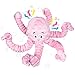 BUYPOW Dog Squeaky Toys Octopus - Christmas Tough Plush Large Medium & Small Dog Toys - Durable Stuffed Animals Puppy Toys - Funny Cute Dog Gifts for Dog Birthday Presents (Octopus Pnk)