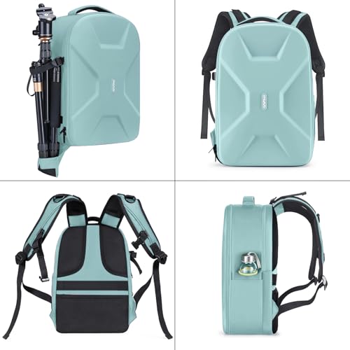 Image of MOSISO Camera Backpack, Photography Camera Bag 15-16 inch Waterproof Hardshell Case with Tripod Holder&Laptop Compartment