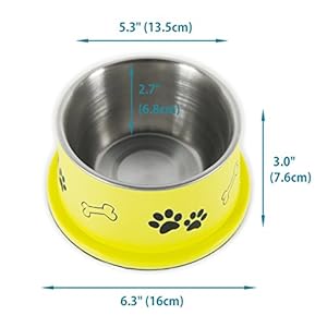 Spaniel-Bowl-for-Long-Ear-Dog-Ergonomic-Personalized-Custom-Design-Bowls-NO-Tip-Stainless-Dish-Medium-17oz-63-x-53-x-30inch-Banana-Yellow - Cucciolini Doodles   Spaniel-Bowl-for-Long-Ear-Dog-Ergonomic-Personalized-Custom-Design-Bowls-NO-Tip-Stainless-Dish-Medium-17oz-63-x-53-x-30inch-Banana-Yellow