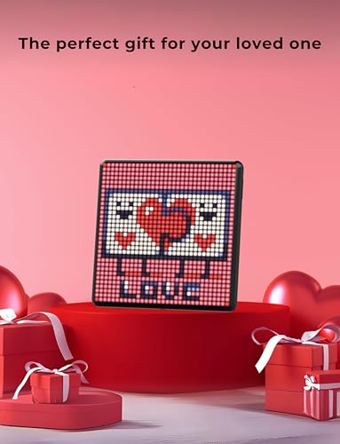 Image of APEX Pixel Display 32x32 LED Frame � Smart Pixel Art Clock | App Controlled Animation Display, Music Visualizer, Retro Gaming Decor | Desk & Wall Mount | Aesthetic LED for Gaming Room