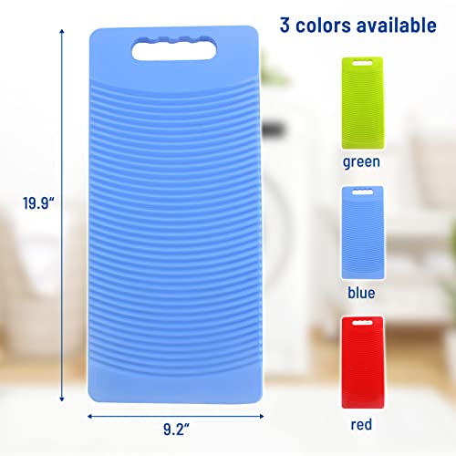 Plastic Rectangle Washboard Washing Clothes Board 50Cm Long (Green) #TOP1
