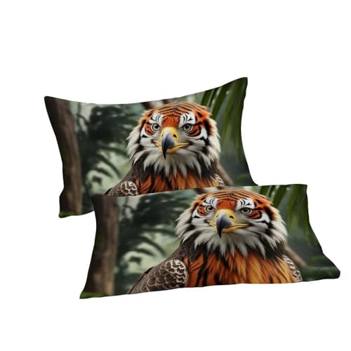 Housse de couette animaux microfibre 220x240cm anti-plis pour grand lit - 7