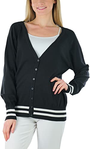 Image of ToBeInStyle Women's Long Sleeve Button Down V-Neck Cardigan
