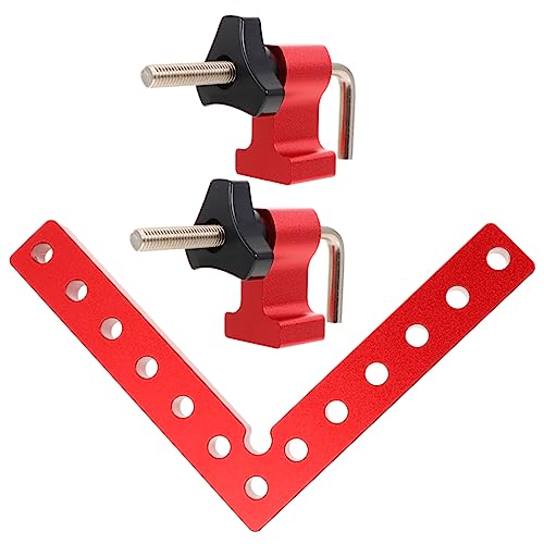 ARTIBETTER 90 Degree Clamp for Woodworking Precision Aluminum Alloy Corner Clamp Strong Clamping Force 140mm