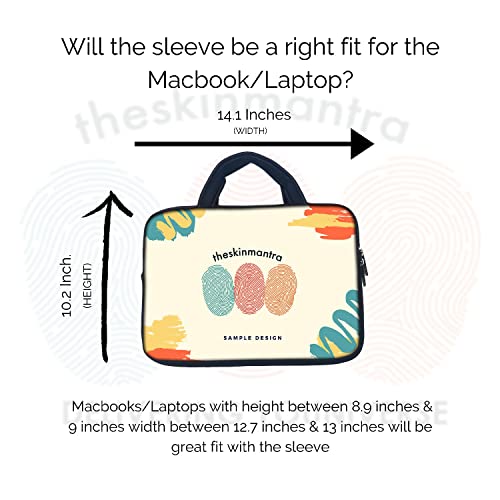 Image of Theskinmantra Chain Laptop Sleeve Bag Compatible with Laptop /Macbooks /Chrombook /Notebook /Zbook