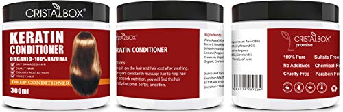 Keratin Deep Conditioner,2021 Argan Oil Conditioner for Damaged Dry Hair,Hair Treatment Conditioner Hair Tonic Keratin Hair & Scalp Treatment Paraben-Free, Sulfate-Free Surfactants