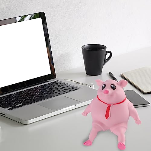 Necdeol Schweine-Quetschspielzeug, Stressspielzeug Rosa Schwein, Anti-Stress-Spielzeug, Anti-Angst-Reizbarkeits-Schweine-Spielzeug,Realistischer Anti-Crush für Baby Birthday Halloween