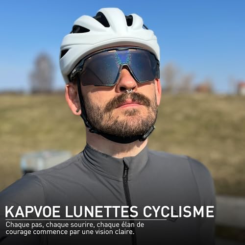 Lunettes de cyclisme KAPVOE K170 pour VTT route et running
