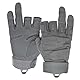 Seibertron S.O.L.A.G-T Handschuhe 3 Finger frei 2 fingerTaktische Sport wasserdichte Touchscreen Stoßschutz für Klettern Grey XXS