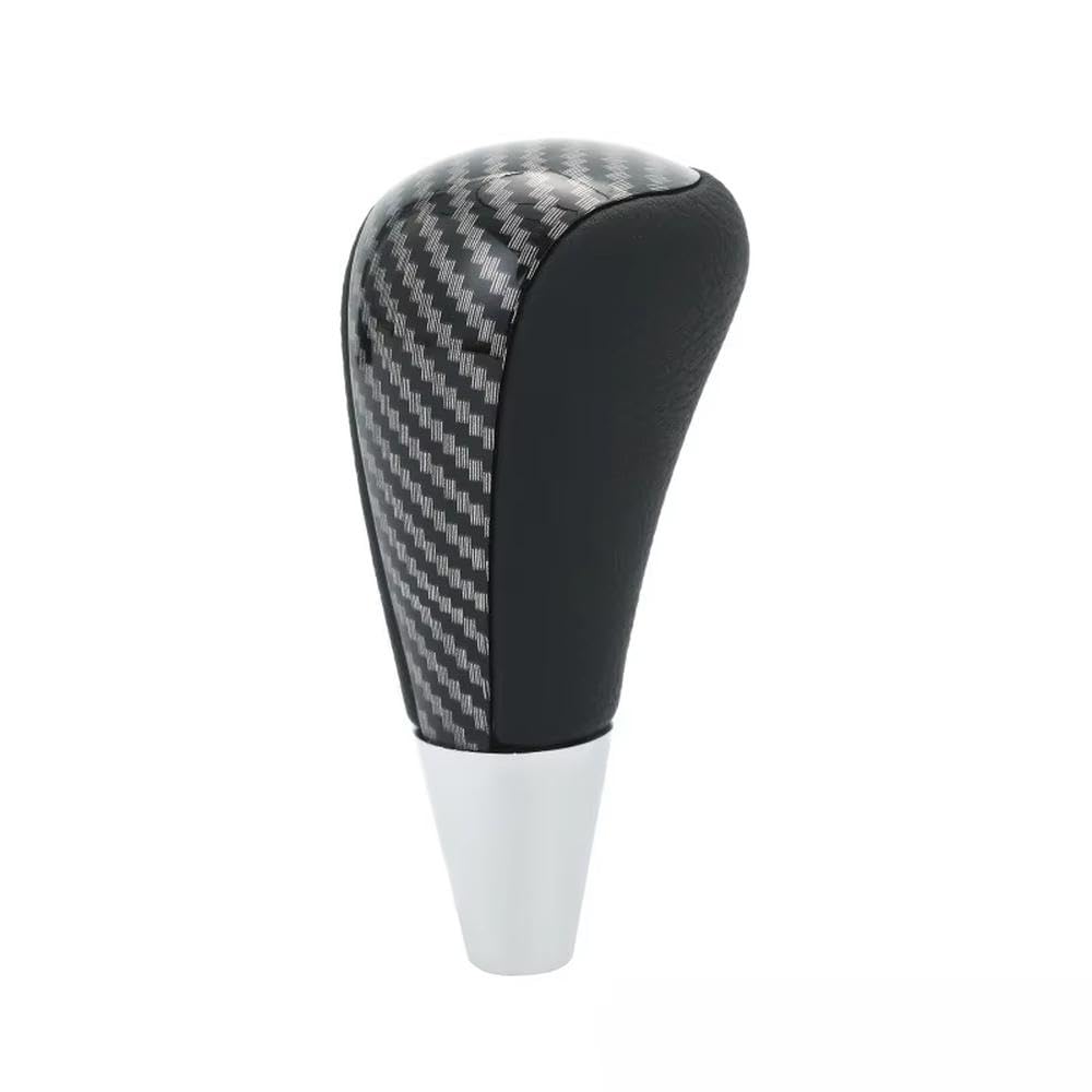 Ydxherta Carbon Fiber Grain Automatic Gear Shift Knob Leather For Toyota For Corolla For Camry For Yaris Rav4 For Lexus Is Gs Ls Rx Es Models Auto Parts(Carbon Fiber Grain)