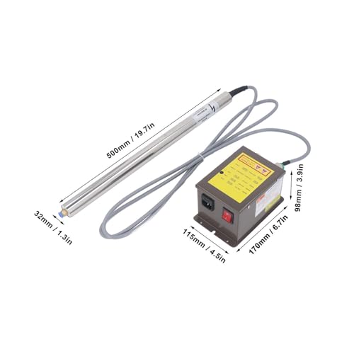 Garosa Barre Ionisante Antistatique Tige Électrostatique pour Équipement d'Alimentation Générateur Haute Tension