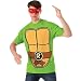 Nickelodeon Ninja Turtles Shirt With Mask and Raphael, Green, Large