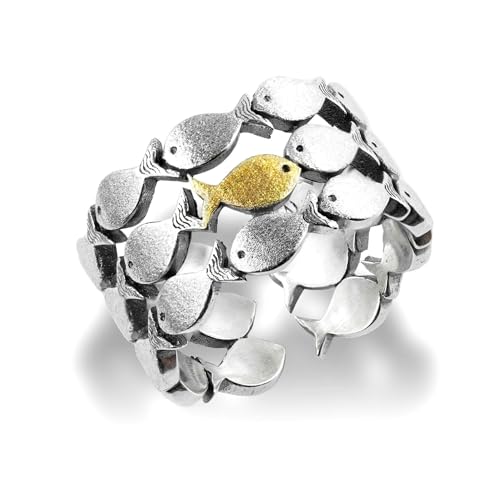 Bague en argent sterling 925 contre le courant, bijou haut de gamme poli effet miroir