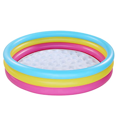 Piscina de Remo, Piscina Inflable para niños, Deportes acuáticos con Dos boquillas de Aire, Piscina al Aire Libre, Piscina de Playa para niños, Piscina de Bola oceánica, 86 x 25 cm Cover