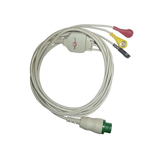 3 Lead ECG Cable Compatible with L&T 12 Pin Snap type-picture-17
