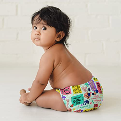 Image of SuperBottoms Swimming Diapers for Babies & Toddlers - Reusable & Adjustable Swim Diapers - Washable Cloth Diapers - Skin Friendly Fabric - Easy to Clean - Fits 3M - 3Y