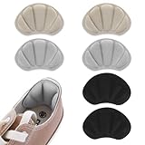3 Paar Fersenschuhpolster für Damen Herren Fersengriff für Schuhe, die zu locker sind, Anti-Bläschen dicke Schuheinlagen stark haftendes Fersenkissen Fersenschutz