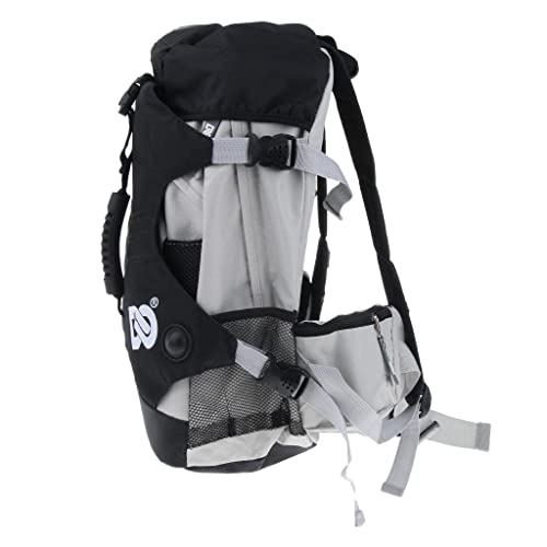 zalati Inline Skates Backpack Roller Skate Shoes Carrying Bag for Storage Easy to Carry Outdoor Sports - Black, M - Image 4