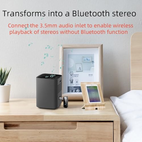 Adaptador Bluetooth 5.0 Transmisor Receptor Jack 3.5 mm miniatura 4