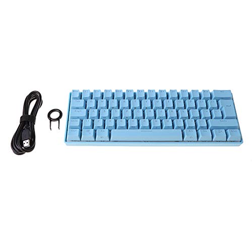 Caralin 8FF300179-BL_TAIYANBESTT Mini 60% Mechanical Gaming Keyboard 61 Keys Rgb Backlit Wired Pbt Keyboard Cap Keyboard cover