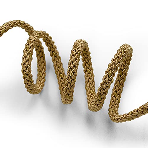 Trims By The Yard 20 Yards Of Jamie 5/16" (8Mm) Braided Cord Trim, Gold 20 Yard Cut #TOP2
