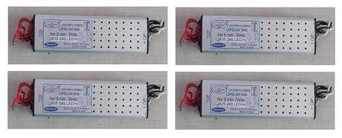 Image of 3 Quantity, 24V DC Constant Voltage LED Driver, Input: AC 230V, Output: DC 24V 5AMPS, Used SMPS, Power Supply Strip, LED Panels, CCTV, Protection OC, SC, IP65, Aluminium Frame (Pack of 3)